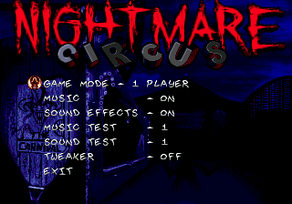 Nightmare Circus screenshot 3 for Sega Mega Drive